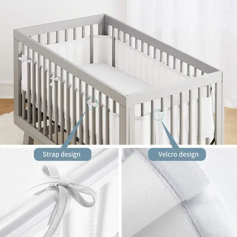 velcro crib bumpers
