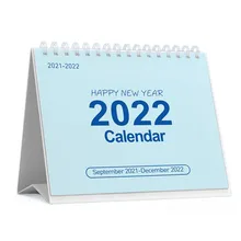 Calendrier de bureau Simple à fleurs 2021 2022, calendrier mensuel, planificateur, organisateur, papeterie de bureau, fournitures de bureau
