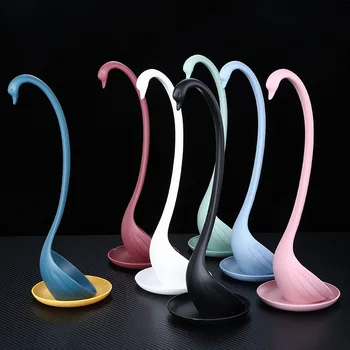 

Swan with tray vertical spoon cross border hot sale of Swan creative wheat spoon