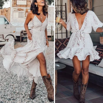 

2020 Summer Women Dress Femme Casual Clothing Robe Backless Snake Print Chiffon Dress Boho Dress Lady Chic Elegant Dress women