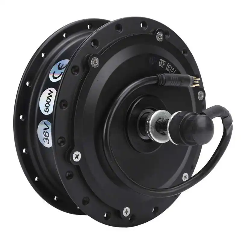 36V 500W Electric Bike Front Wheel Hub Motor Set with KT-900S Display Meter for 12G Wheel Electric Bicycle DIY Conversion Kit