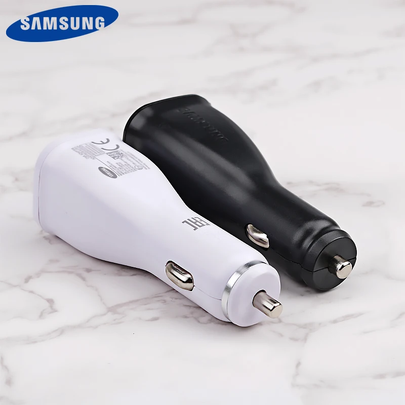 Samsung Car Charger Dual USB Adaptive Fast Adapter Micro USB Type C Cable For Galaxy s10 s9 s8 Plus S10+ Note 10 plus note10 S20 65w charger