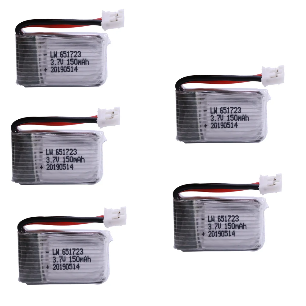 3,7 в 150 мАч lipo батарея для H36 E010 E011 E012 E013 Furibee F36 RC Квадрокоптер части Li-po батарея 3,7 150 651723 - Цвет: Белый