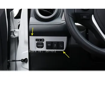 

Car Detector Stick Styling ABS Chrome Front Head Fog Light Switch Button Trim Frame Lamp 1pcs For Toyota RAV4 2016 2017 2018