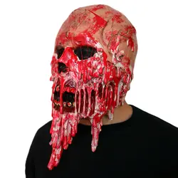 Хэллоуин Зомби Маска монстра кровавый ужасный ужасная маска для взрослых латексный костюм вечерние для наращивания на всю голову Косплэй