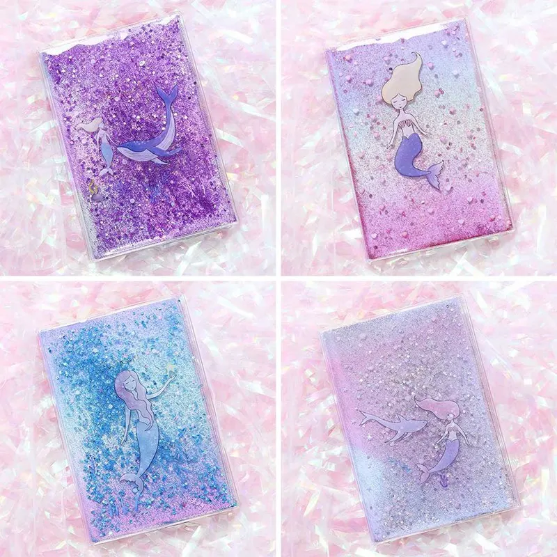 

Kawaii Students Schedule Daily PVC Quicksand Notebook For Girl Travel Stationery Planner Journey Plan Notepad Gift
