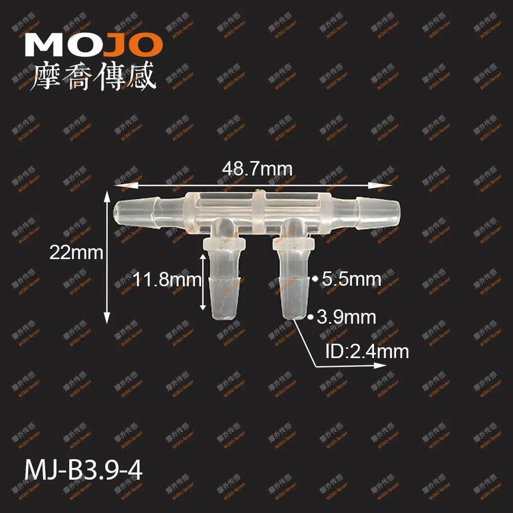 50 шт./лот) MJ-B3.9-4 пластиковые cоединители для шлангов 4 мм четырехходовой трубопровод соединители