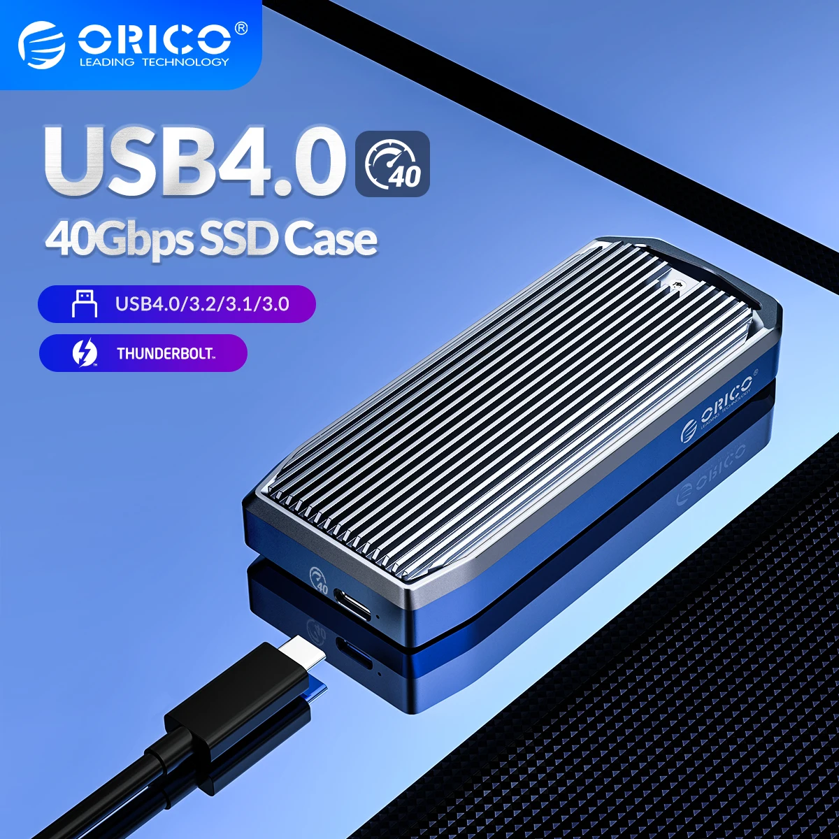 Чехол ORICO LSDT USB 4 0 M.2 SSD чехол 40 Гбит/с M2 NVMe совместимый с Thunderbolt 3 1 Type-C несколько