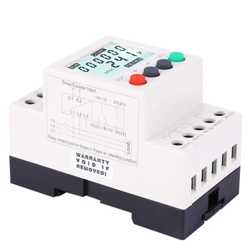 

LCD Display Under over Voltage Phase Sequence Protector, 3 Phase Voltage Monitor Relay Adjustable