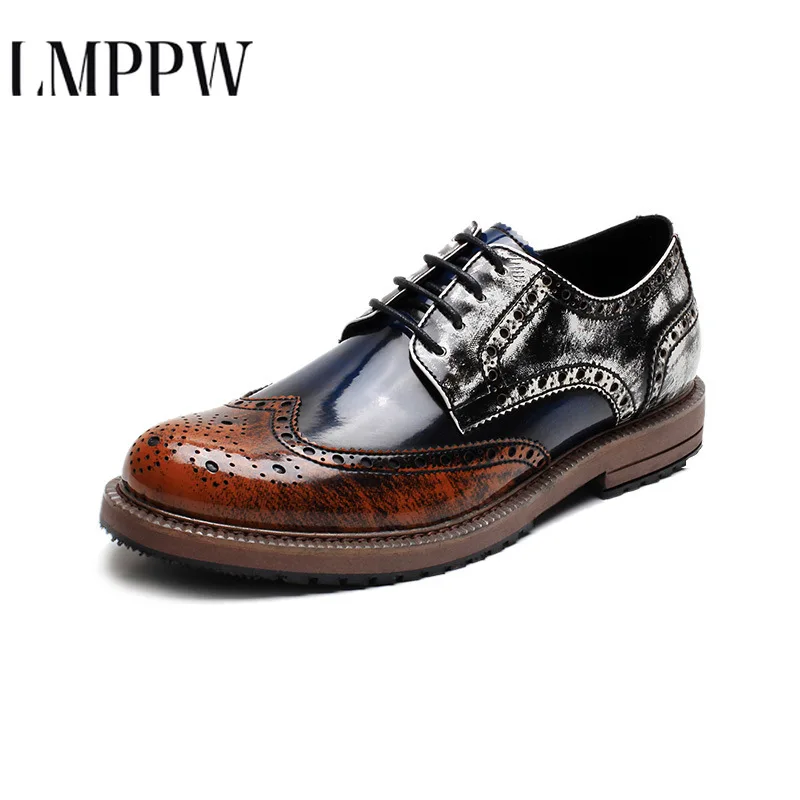 Retro Bullock Design Uomo Classico Business Scarpe Formali Scarpe A Punta In Pelle Uomo Scarpe Eleganti Oxford Scarpe Brogue Mocassini 2A