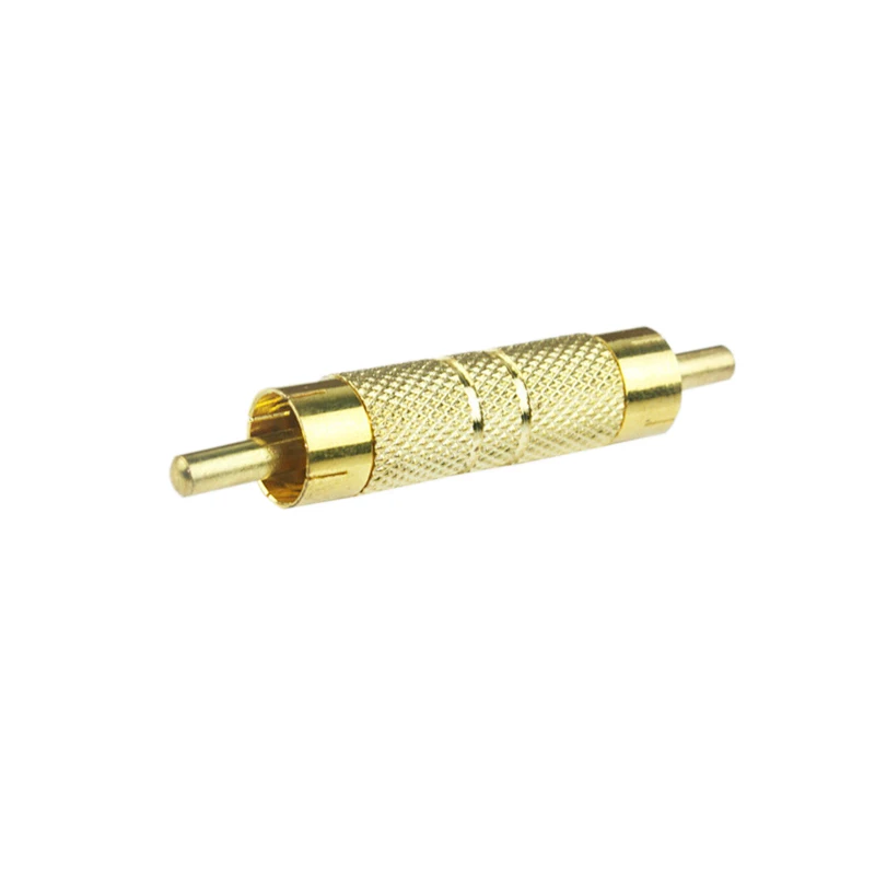 Gold-plated RCA Male to Straight-through Coupler Adapter AV Plug Audio Video Converter Connector | Обустройство дома
