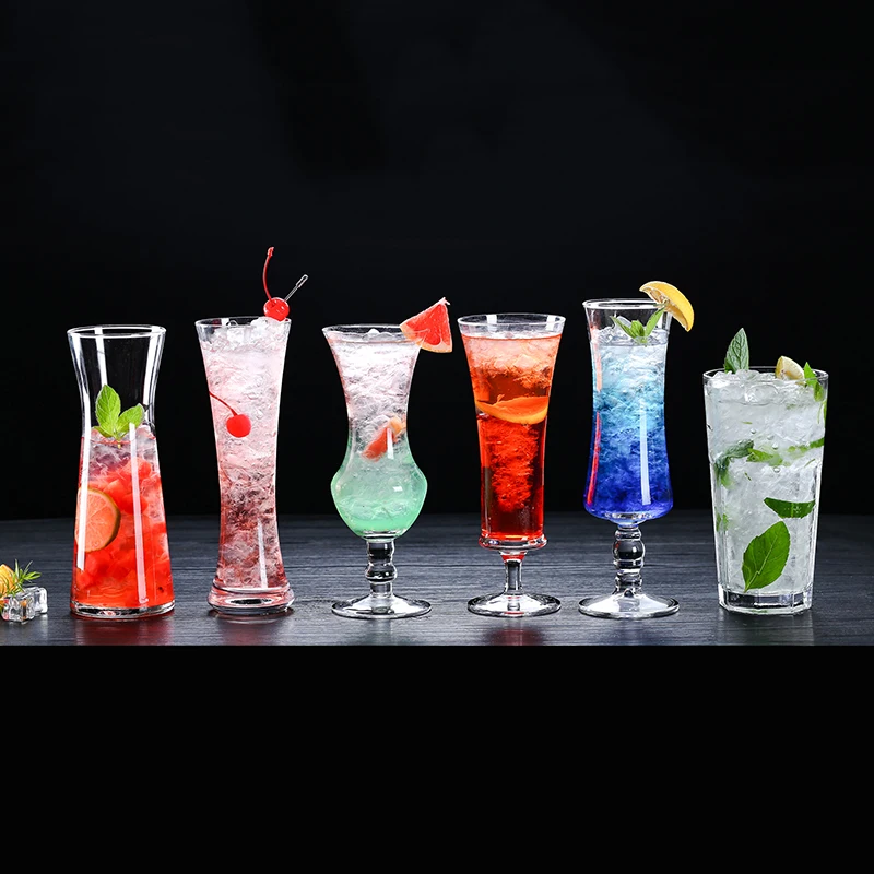 

Drinking Glass Cup Cold Drink Juice Dessert Bowl Tea Glass Cup with Gold Trim Crystal Ice Cream Cup