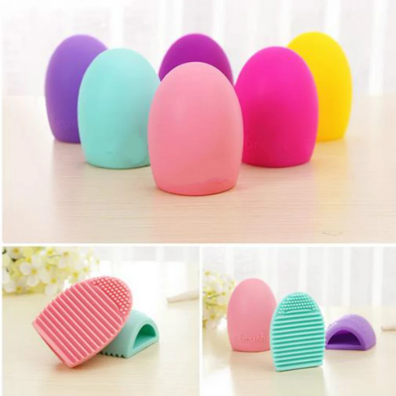Silicone Egg Brush Cleaning Brushegg Cleaner Foundation Powder Clean tools for Cosmetic Makeup Brush