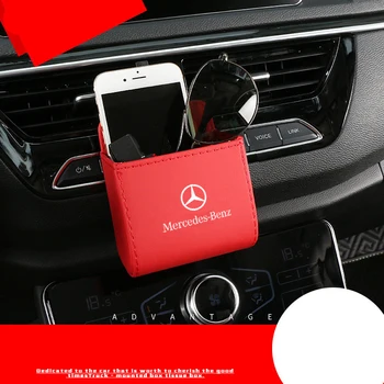 

1PCS For Mercedes Benz CLK CLA A180 s200 Multi-Purpose Car Storage Box Car Trash Can Organizer Garbage Bag Trash Bin Dustbin