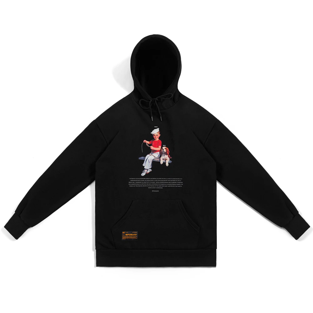 OSCN7 High Street печати флисовая толстовка женщина осень уличная плюс бархатные толстовки оверсайз женщины 8038A