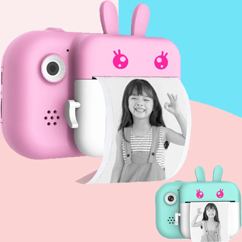 

Children's Camera Instant Print Camera For Kids 1080P HD Video Photo Digital Camera with Thermal Photo Paper Cute Child Camera