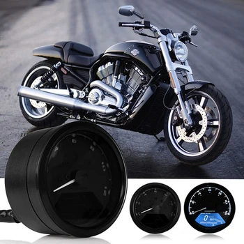 

Motorcycle Meter LED digita Indicator light Tachometer Odometer Speedometer Oil Meter Multifunction With night vision dial