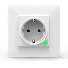 Электрические настенные розетки Wi-Fi беспроводной стандарт ЕС 86x86 мм IOS Android подключение голосового дистанционного управления умная розетка розетки вилки