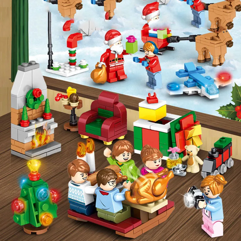 

Building Block 8 models Miniature Model Street Toy Retail Store Kids Christmas Gift Mini Figures