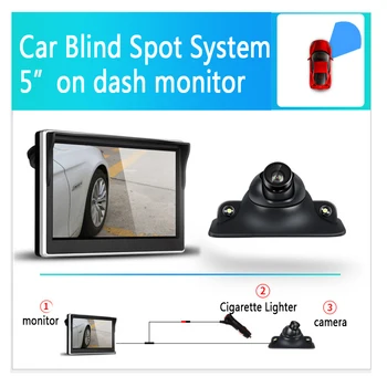 

Visible Car blind Spot Area Shooting system 7inch Monitor Screen Display + Night Vision right left side Camera Waterproof