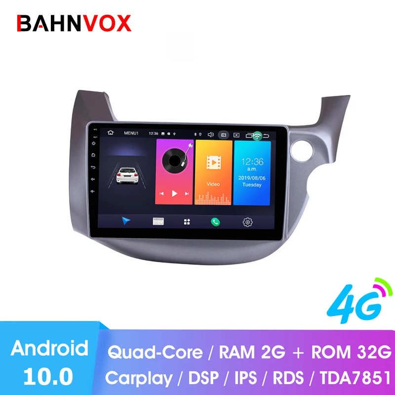 Автомобильный dvd-плеер RAM2G 10 1 дюйма android 0 gps для honda Fit Jazz RHD 2008 2013 автомобильное