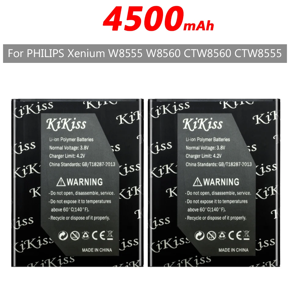 Аккумулятор AB3300BWMC на 4500 мА · ч для телефона PHILIPS Xenium W8555 W8560 CTW8560 CTW8555 + номер