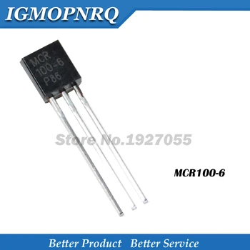 

1000PCS MCR100-6 1A 400V TO-92 Unidirectional Thyristor NEW Original