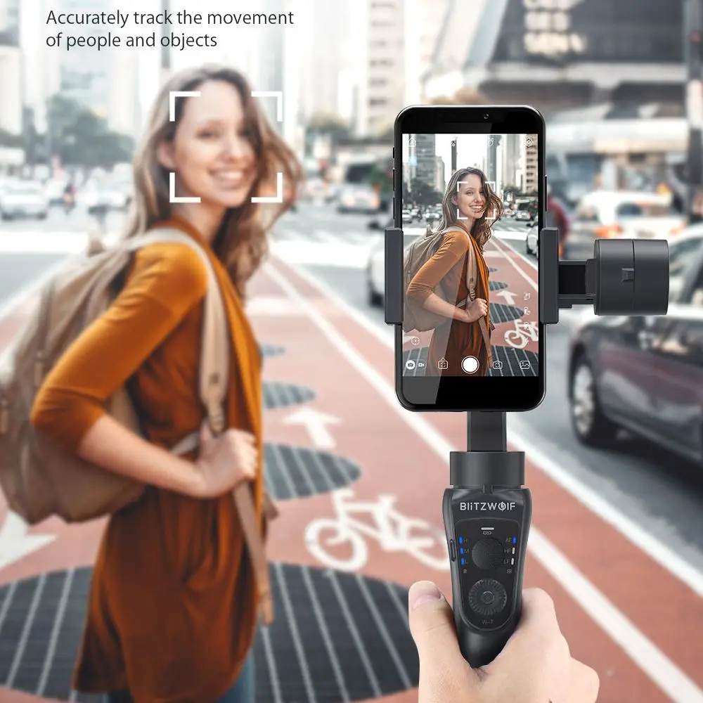  BlitzWolf BW-BS14 bluetooth 3-Axis Gimbal Stabilizer With Three Adjustable Modes for Mobile Phones 
