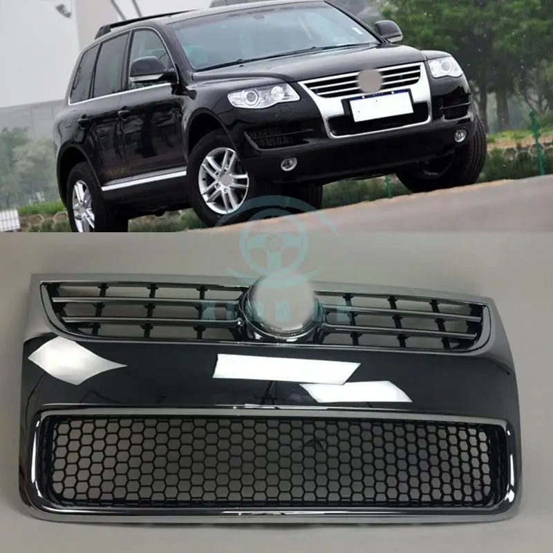 ForTouareg 2008-2010 Передняя сетка вентиляционное отверстие бар решетка решетки пластина модификация автомобиля аксессуары