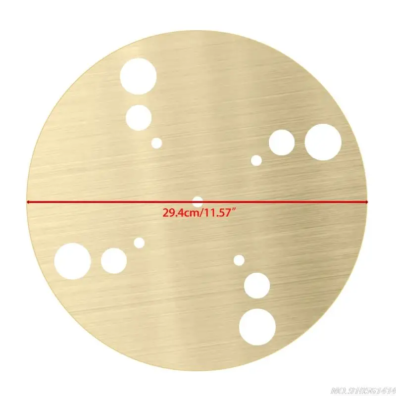Anti-static Slipmat Record Mat Brass Turntable Platter Mat For Vinyl Record Music Recording Equipment JY23 21 vinyl record storage case