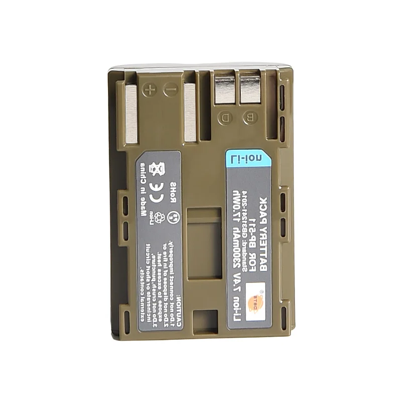 3 шт. 2300 мАч 7,4 V DSTE BP-511 BP-511A BP511Camera Батарея двойной Зарядное устройство для Canon 20D 30D 40D 50D мВ 30i 300 300i ZR20 25MC