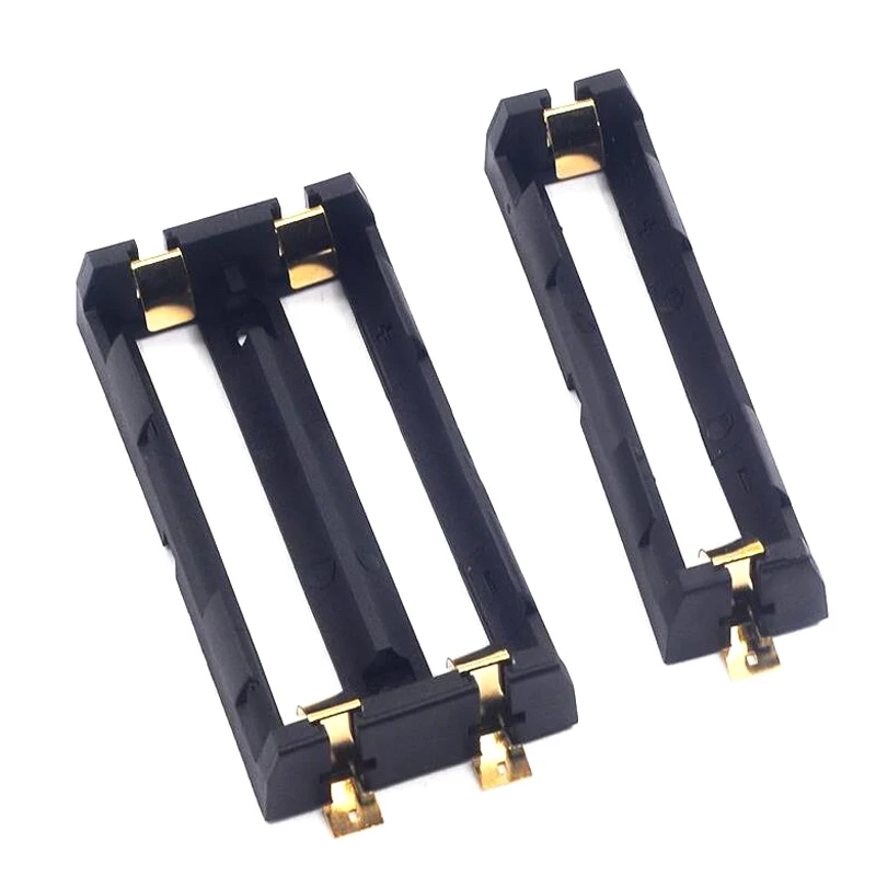 1x 2x 18650 Battery Holder Smd Smt Batteries Case Storage Box with Bronze Pins 1/2 Slot 2*18650 Rechargeable Battery Shell battery storage case