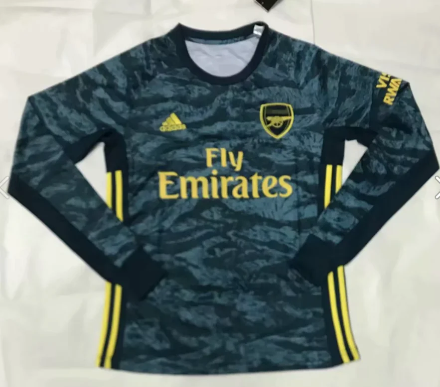 Футбольная рубашка с длинным рукавом,, Arsenal, 19/20 OZIL, домашняя красная футбольная майка, желтая, LACAZETTE AUBAMEYANG RAMSEY, футбольная рубашка - Цвет: shirt