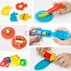 New Educational Plasticine Mold Modeling Clay Kit Slime Toys For Child Plastic Play Dough Tools Sets DIY Kid Cutters Moulds Toys 2
