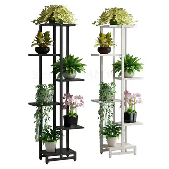 

Green Flower Stand Rack Balcony Wrought Iron Flower Pot Rack Multi-layer Living Room Shelf Floor-style Indoor Fleshy Flower Shel