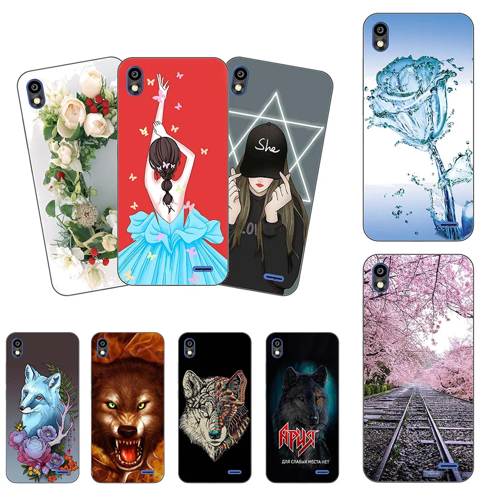 Для Infinix Hot 8 7 Pro X625 X624 Smart3 Plus X627 S4 X626 чехол с красочным рисунком розы волк Мягкий