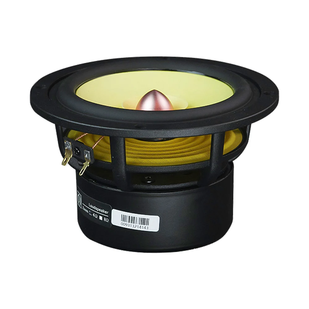 Computer Speakers Portable Speakers Audio Speakers 1Pc 5.25 Inch Fever Full Range Speaker Aluminum Cone Loudspeaker 4 8 Ohm 50W Bookshelf Hifi Home Theater Music Speaker