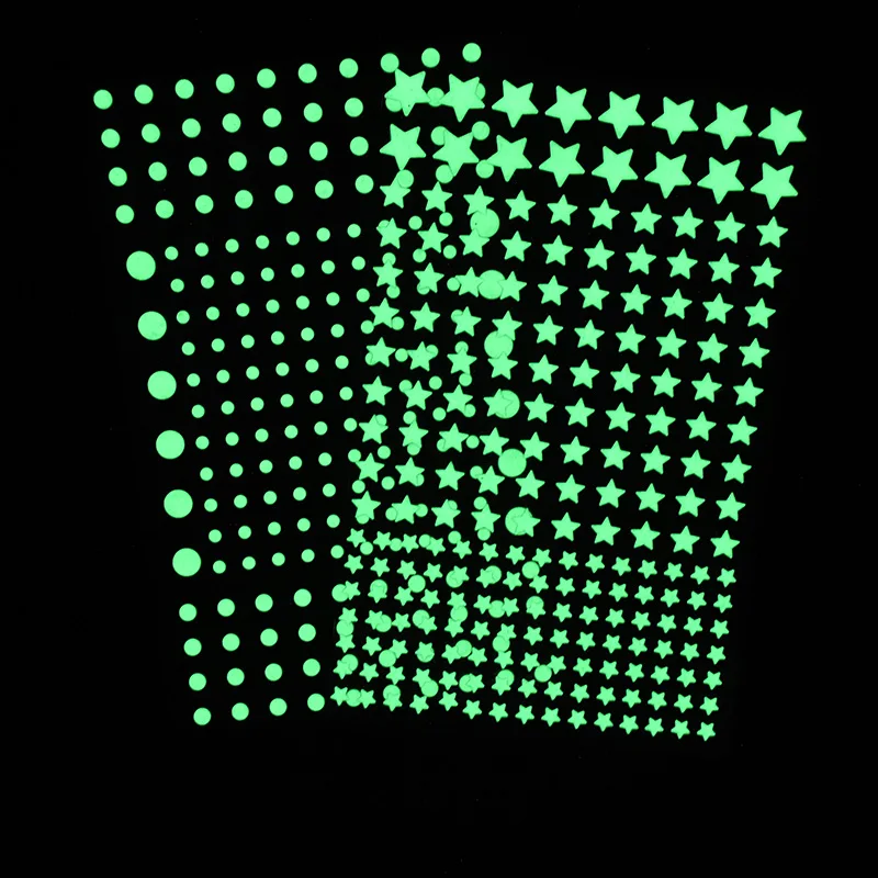 Luminous Wall Stickers Glow In The Dark 3D Bubble Dot Star For Home Kids Room Ceiling Decor Fluorescent Wall Stickers luminous wall stickers,fluorescent stickers,3d wall stickers