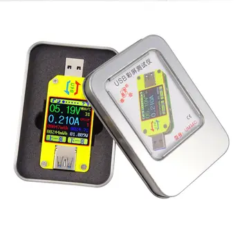 

UM34/UM34C For APP USB 3.0 Type-C Voltmeter Ammeter Voltage Current Meter Battery Charge Measure Cable Resistance Tester