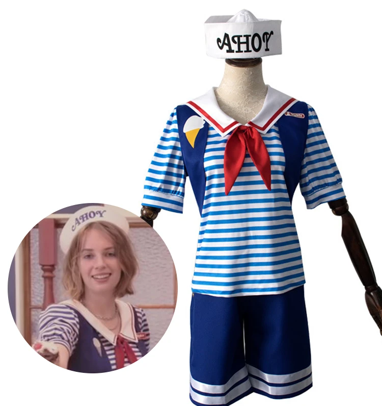 Stranger Things Ice Cream Shop Sailor Uniform Robin Steve Harrington