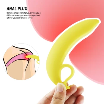 EXVOID Flexible Banana Shape Dildo Sex Toys for Women Anal Plug No Vibrator G Spot Massage Big Penis Silicone Prostate Stimulate 2