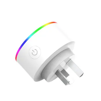 

Wifi Smart Plug Rgb Wireless Power Socket Smart Life/Tuya App Remote Control Work With Google Home No Hub Required