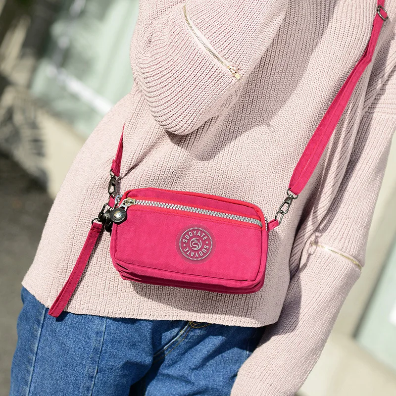 

Fashion Printed Versatile Shoulder Bag Waterproof Nylon Cloth Mommy Bag Light Outing Women's Shoulder Travel Travel Bag