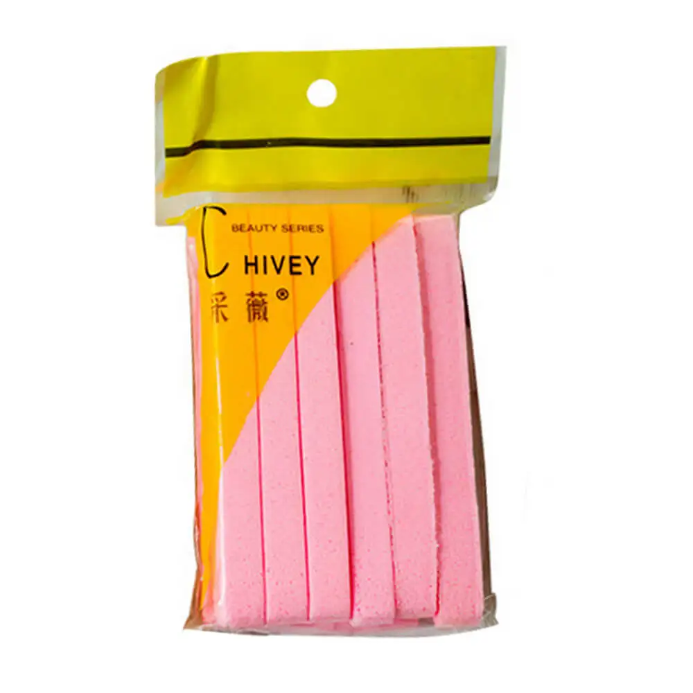 Pink 12Pcs Compressed Sponge Wash Face Puff Round Disposable Microfiber Cotton Pads Cosmetic Remover Powder Puff Face Cleaning Tools - Цвет: Pink