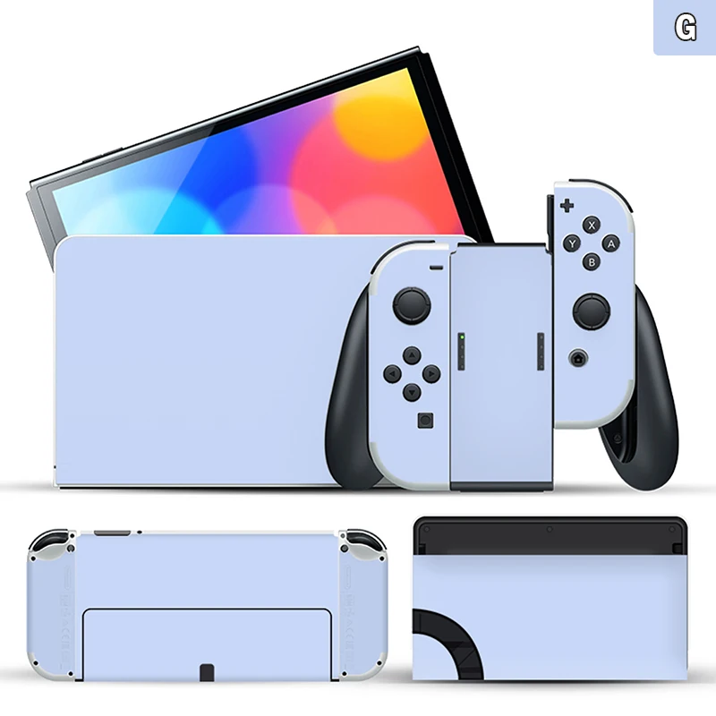 1 pc pure color Skin Sticker Protector for Nintendo Switch OLED Classic NEW 