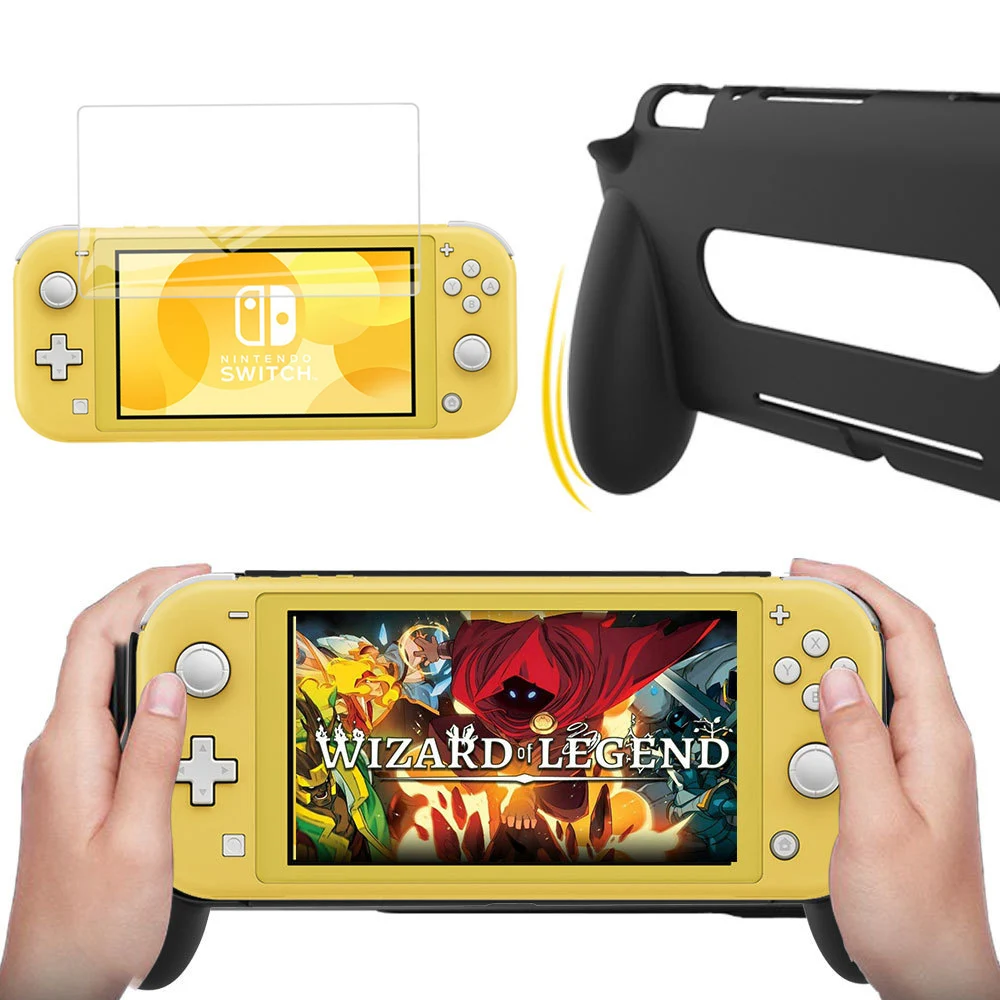 Защитный чехол для мини консоли Nintendo Switch Lite с закаленным защитным экраном