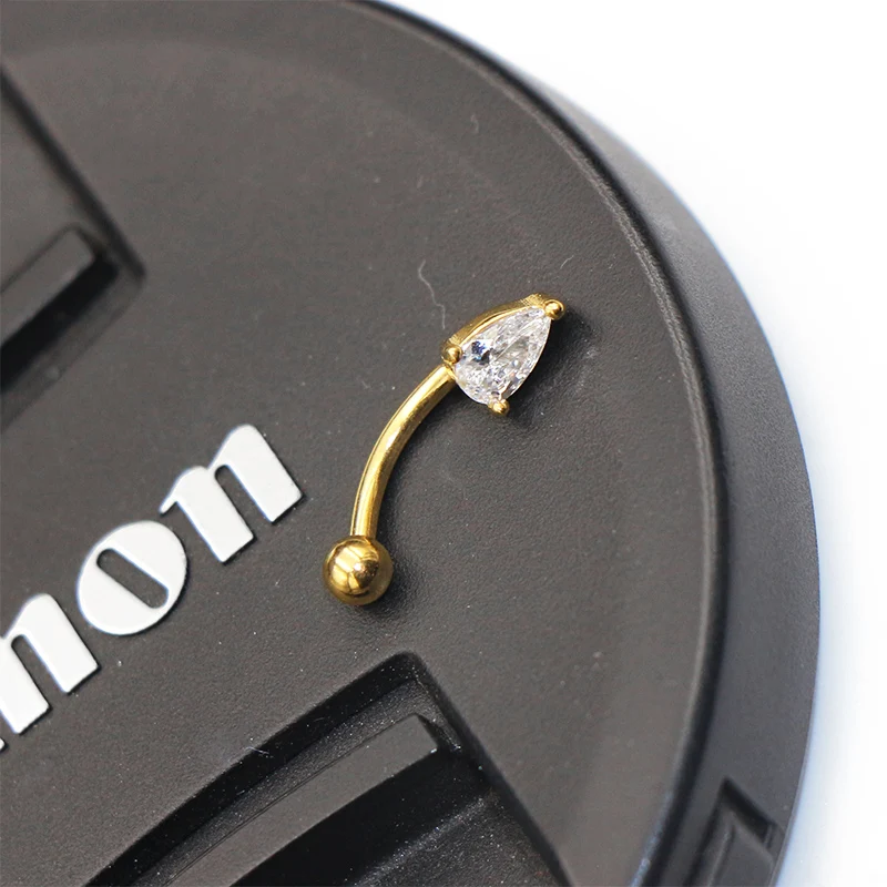 16G 316L Surgical Steel Water Drop Ear Cartilage Tragus Helix Piercing Stud Earrings Eyebrow Wholesale Body Jewelry