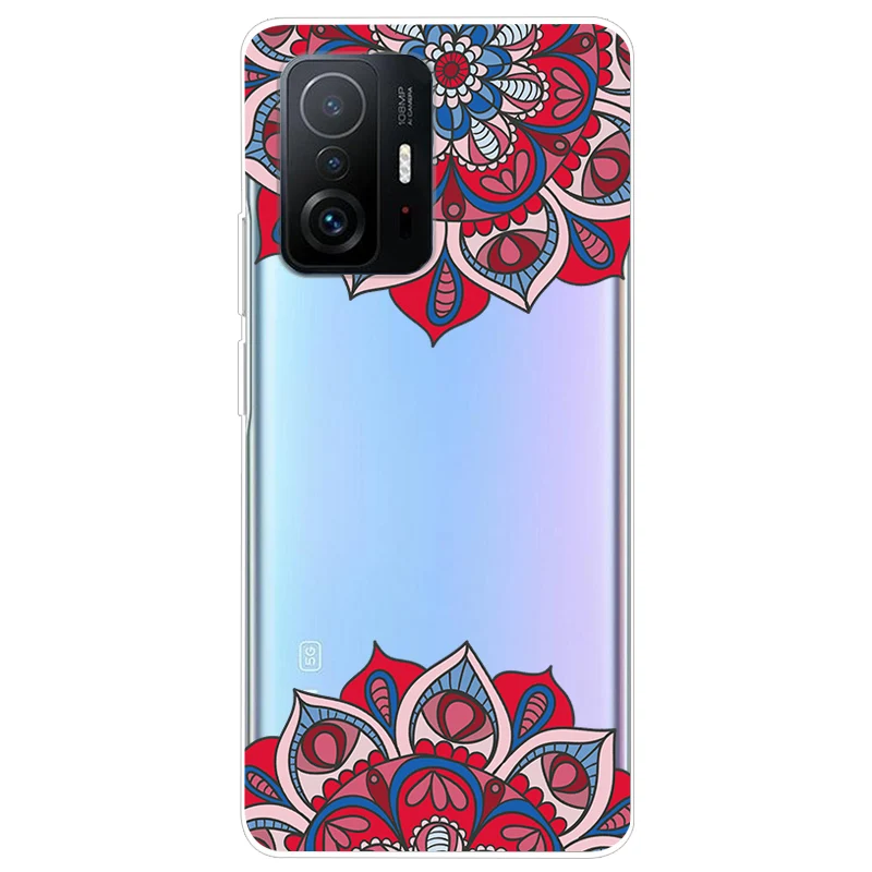 Soft TPU Silicone Clear Cartoon Case for Xiaomi 11T Pro - Transparent Protective Phone Cover