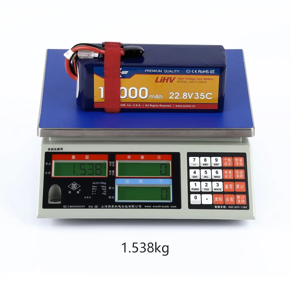 ACEHE 22,8 V 10000mAh 35C 6S1P 228Wh XT60 разъем высокого напряжения Lipo батарея