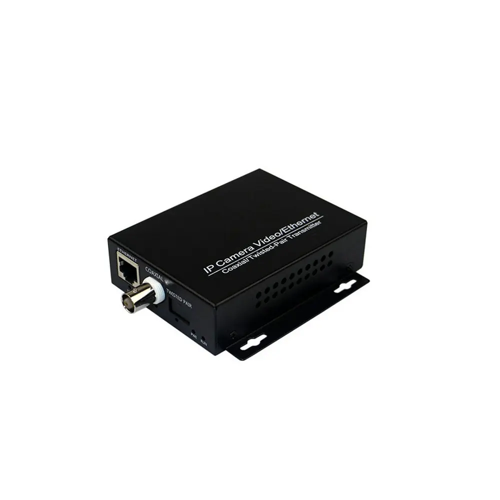 Одна пара 1 канал Ethernet IP удлинитель по коаксиальному EoC коаксиальный кабель HD Сетевой удлинитель передачи для камер видеонаблюдения
